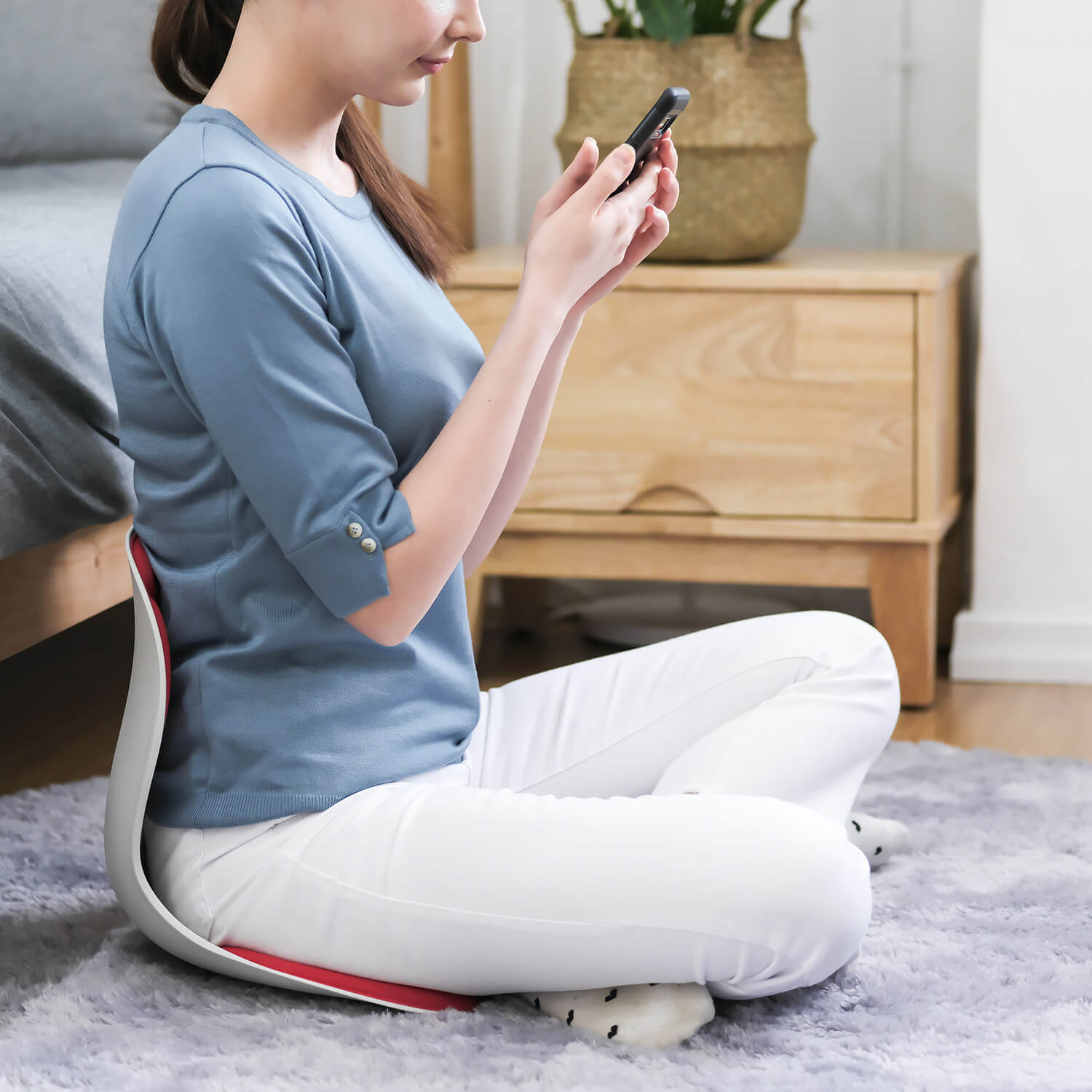 【送料無料】カーブルチェア　ワイド