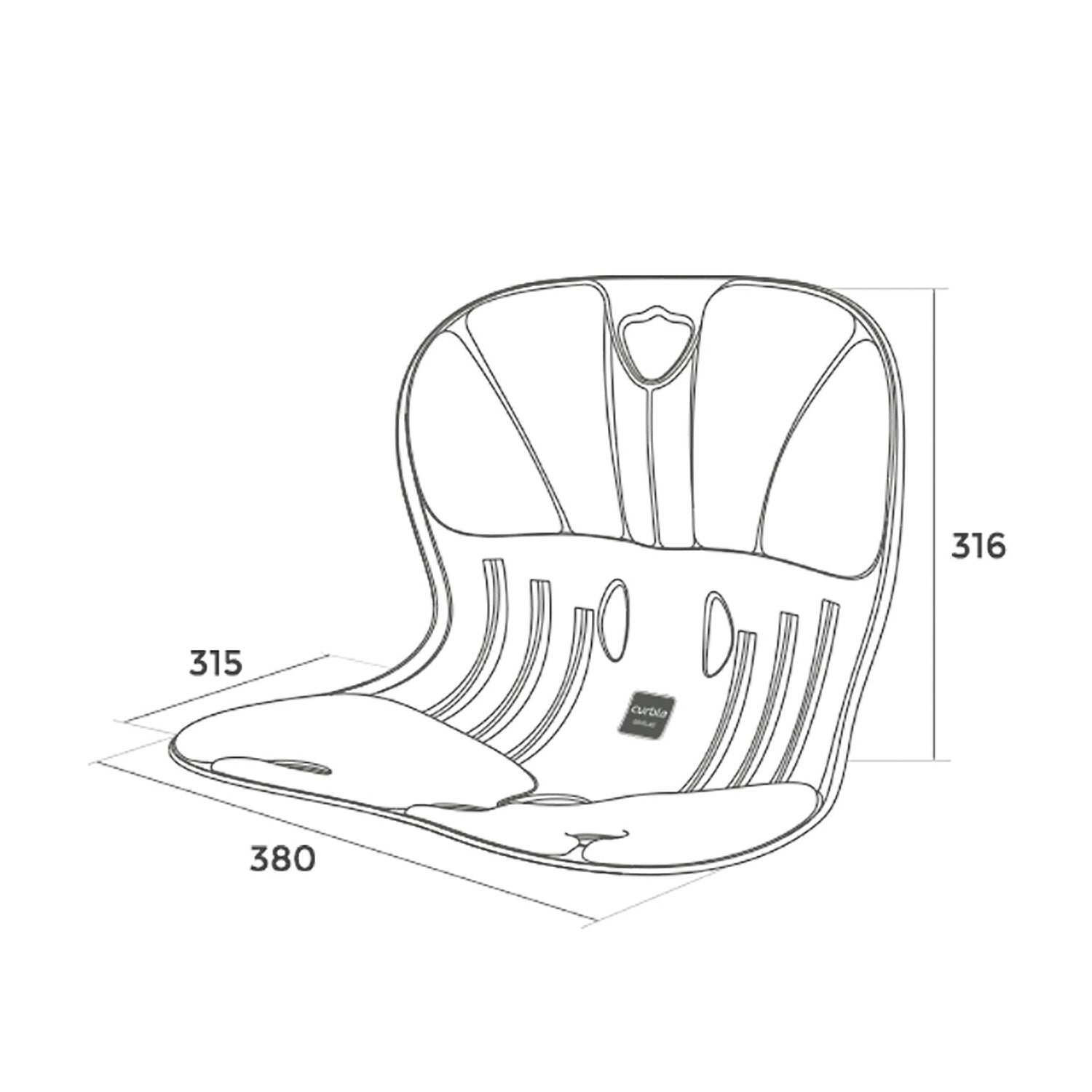 【送料無料】カーブルチェア　ワイド