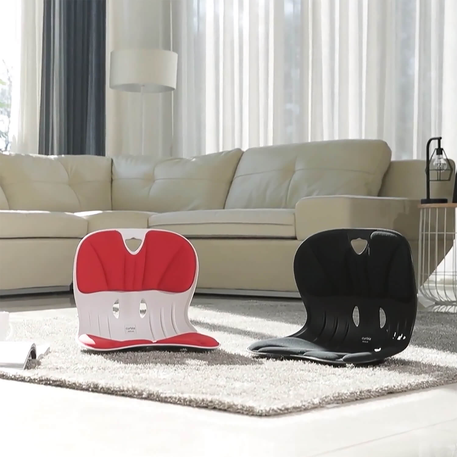 【送料無料】カーブルチェア　ワイド